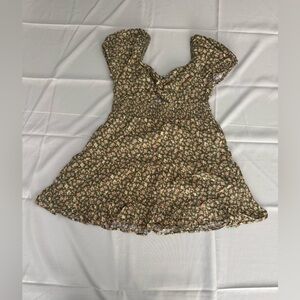 American Eagle Green Floral Print Dress